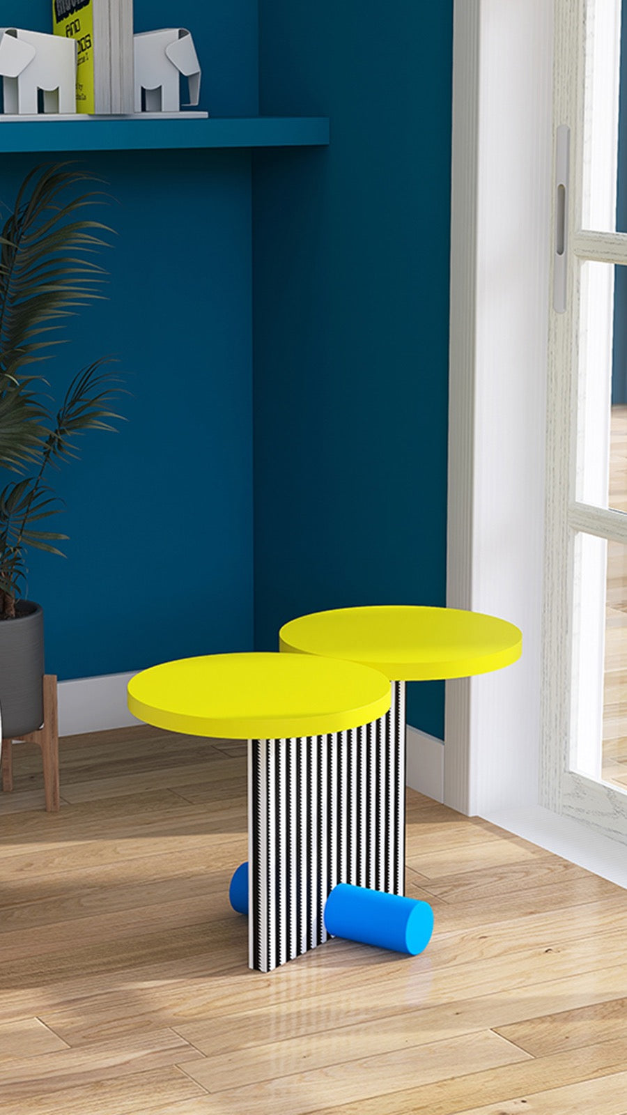 Face look table round table characteristic wood table