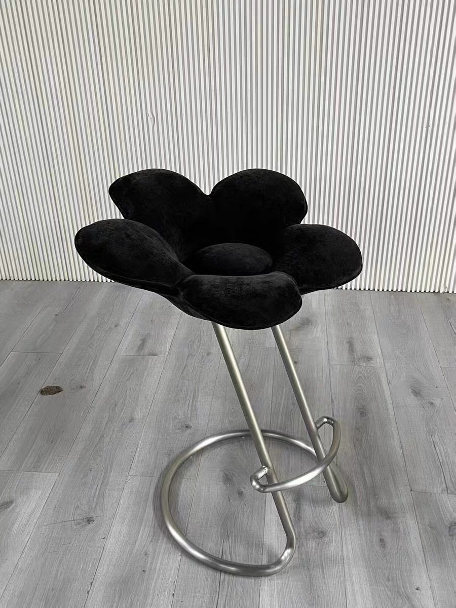 Flower dining chair creative bar stool spring unique home
