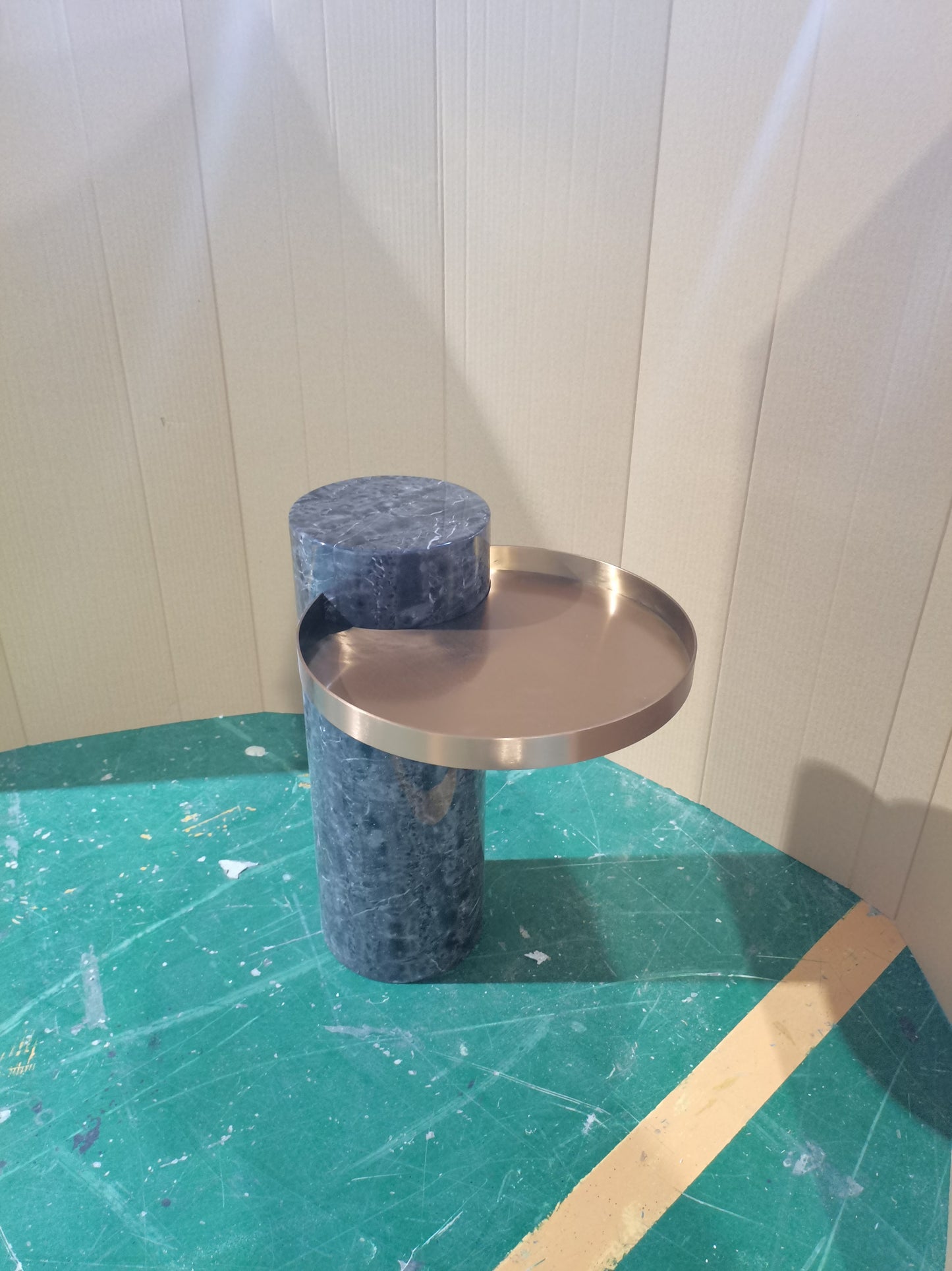 Marble with Stainless Steel Elegant Side Table Hot Sale