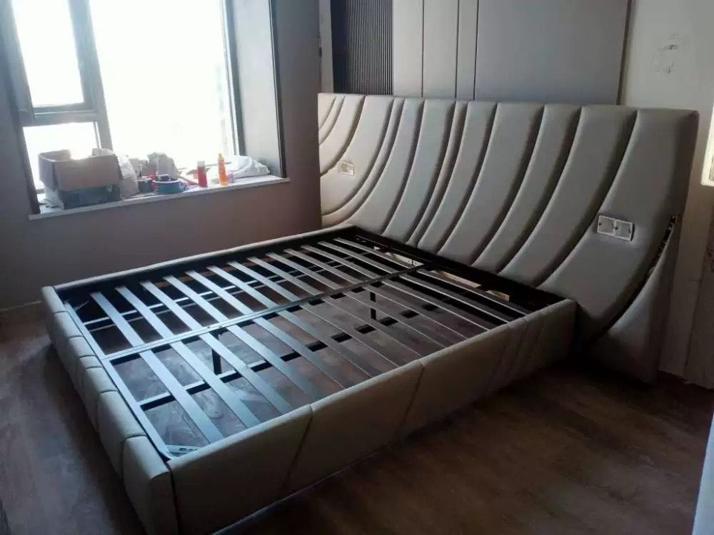 Italian modern design luxury double bed