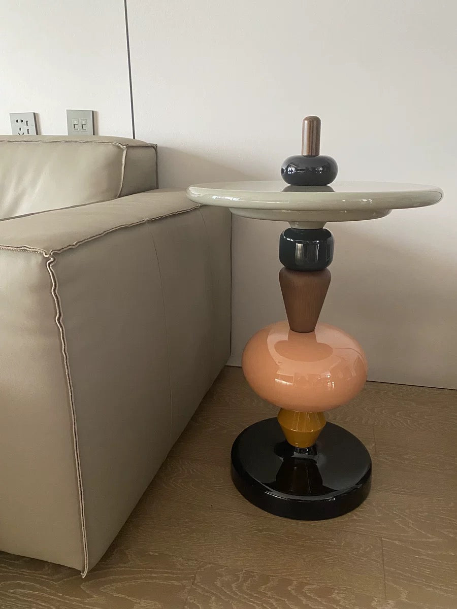Shuffle table creative coffee table solid wood artwork