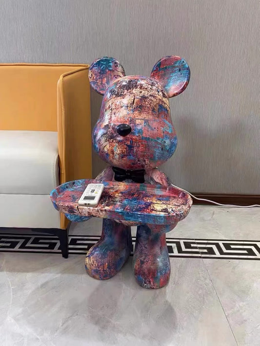 Hot sale Creative Bear Power Bruin Side Table Unique Design Coffee Table
