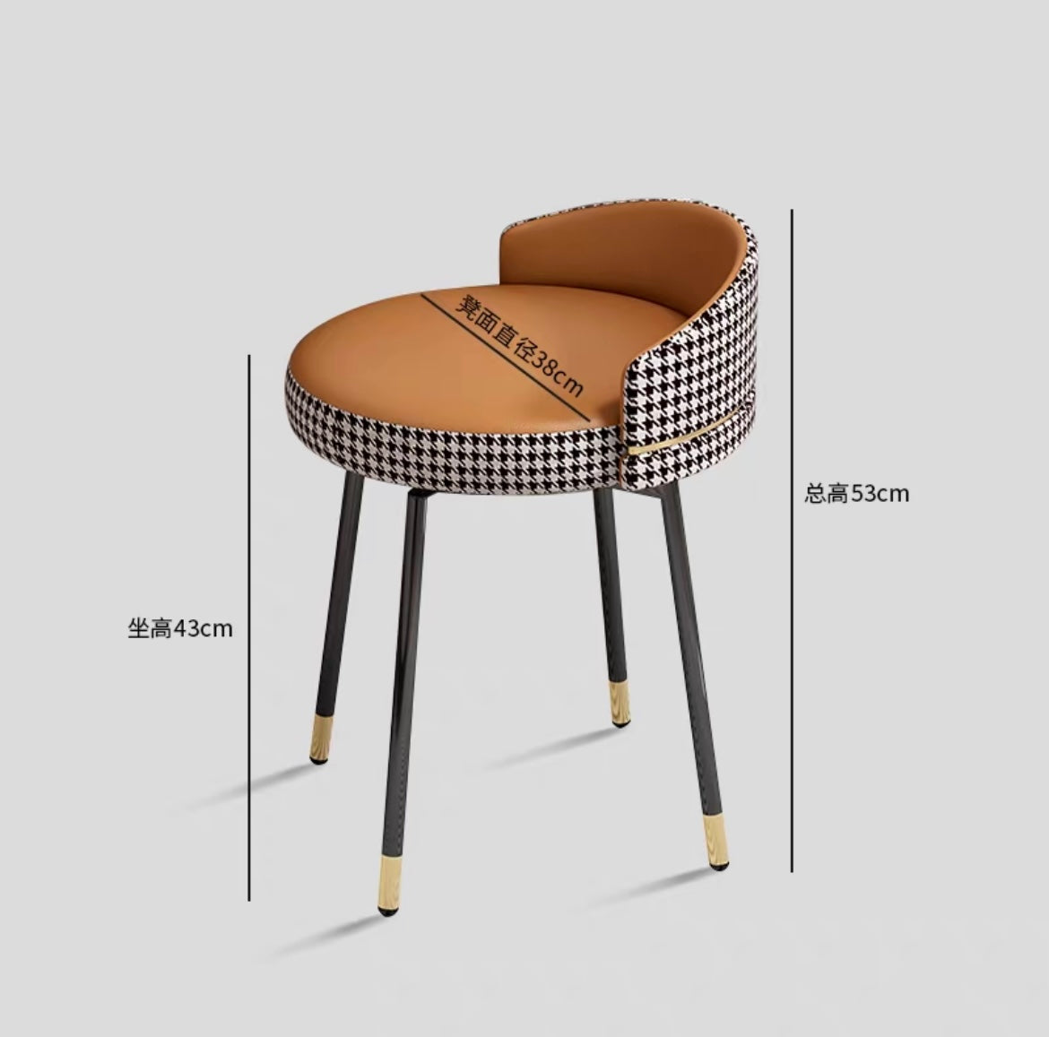 Rotatable dressing stool elegant make up dresser chair