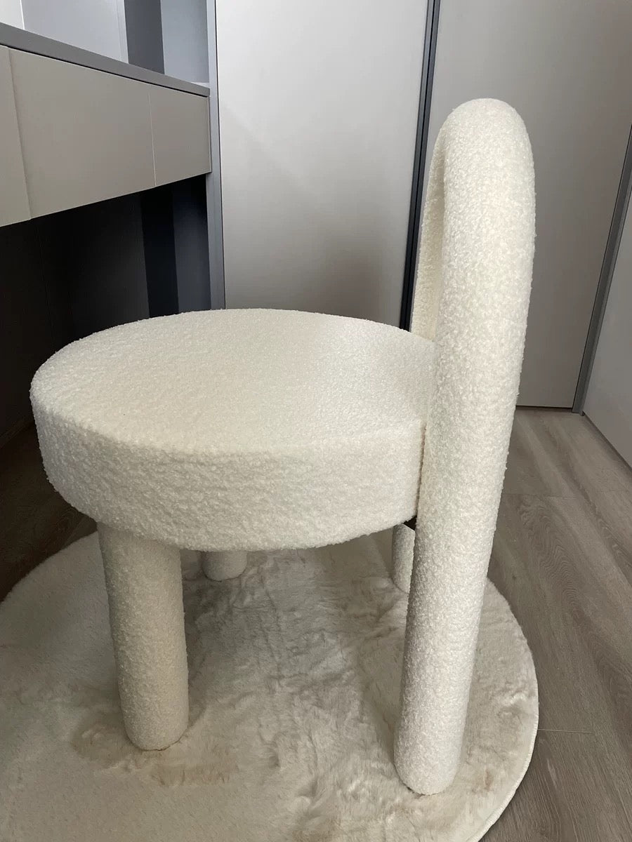 Light luxurious dressing stool lovely children seat dining chair