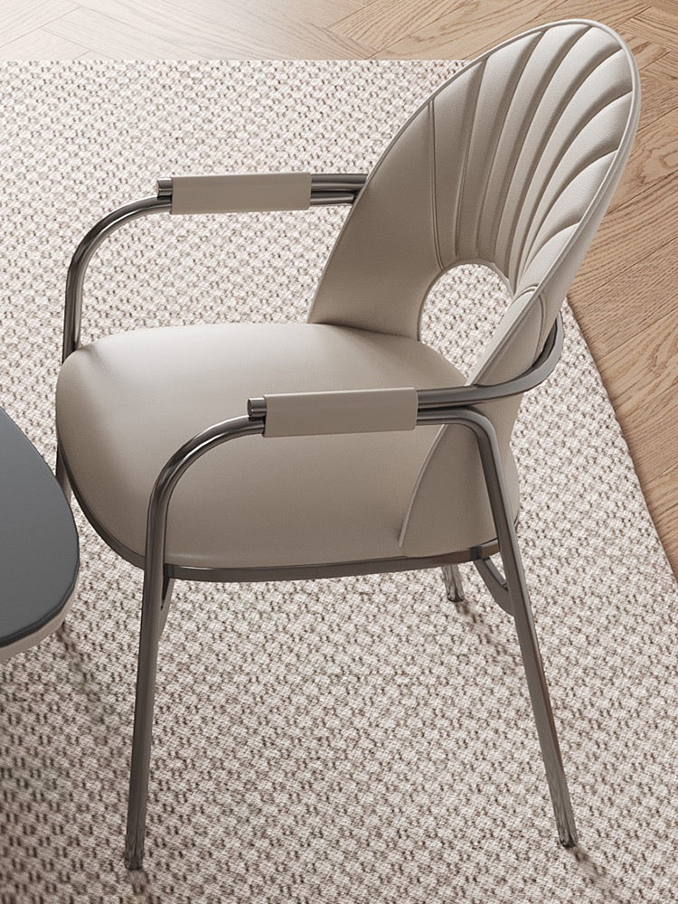 Extravagant dining chair elegant stainless steel chair