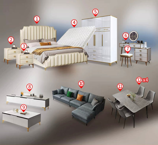 Group Purchase Apartment Furniture Solution Living Room Bedroom dining Room