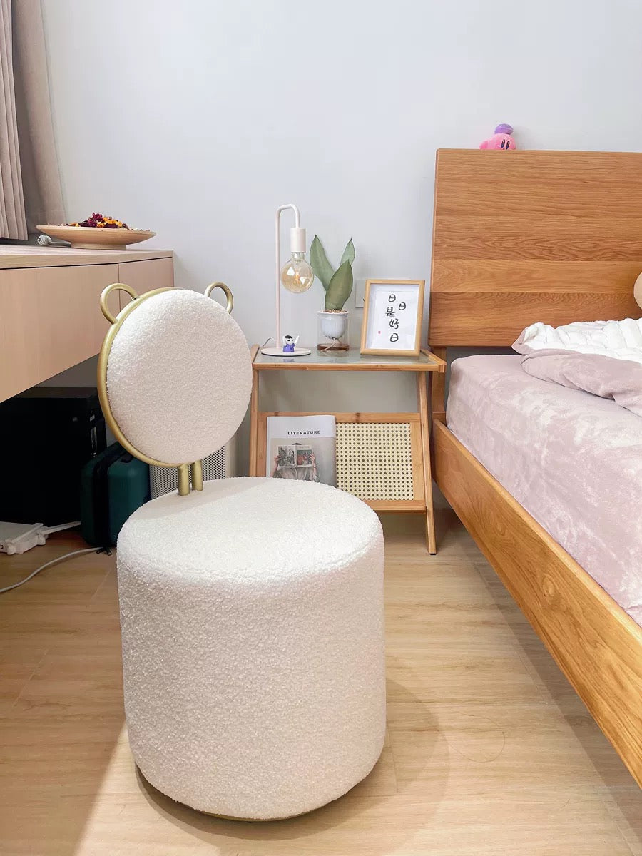 Lovely Bear shape dressing stool heart shaped girly chair