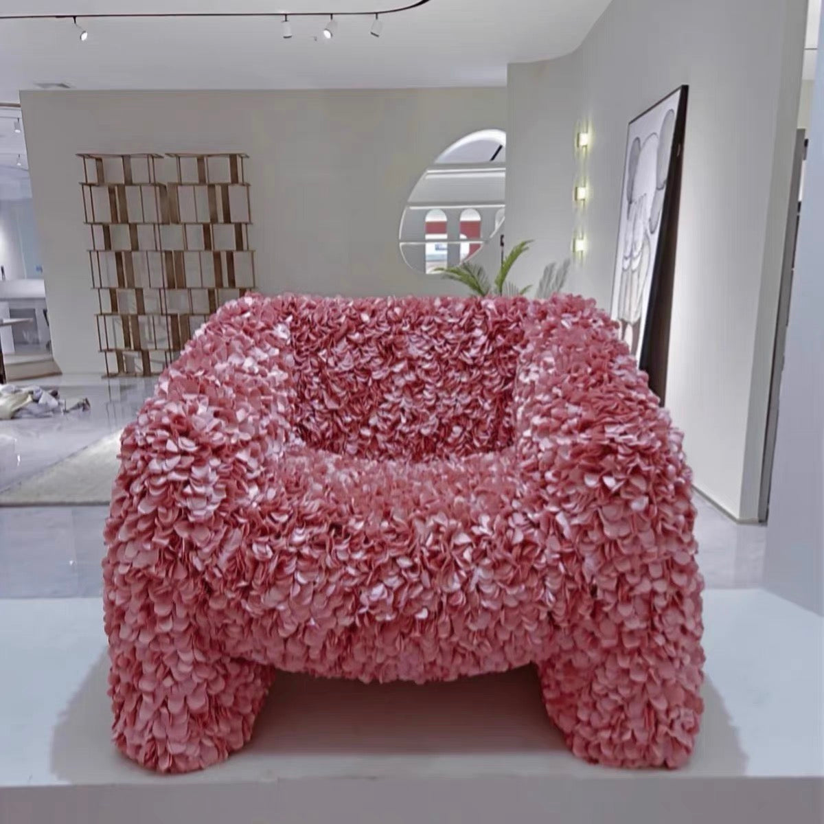 Stylish Design Flower Armchair Rose Sofa Girls Living Room Luxurious Furniture