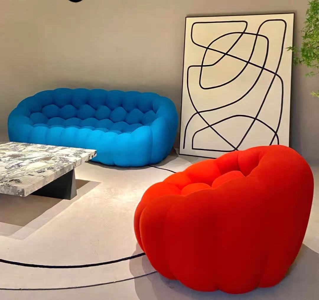 Creative Bubble Sofa Customized Net Fabric Unique Design Lovely Home