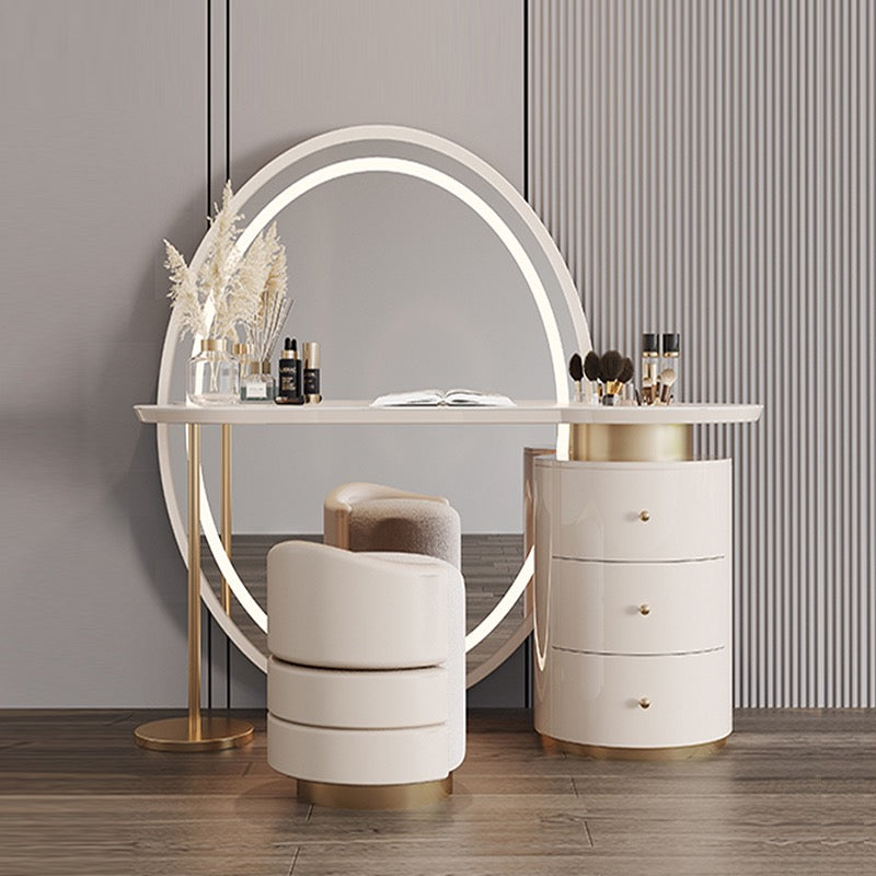 Make-up dresser mirror stool luxury table
