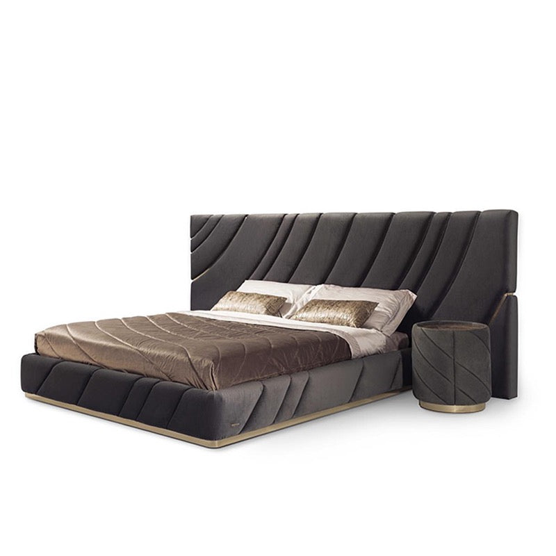 Italian modern design luxury double bed