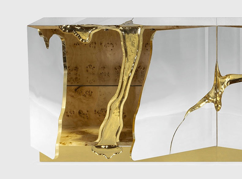 Stainless steel cabinet fashion design