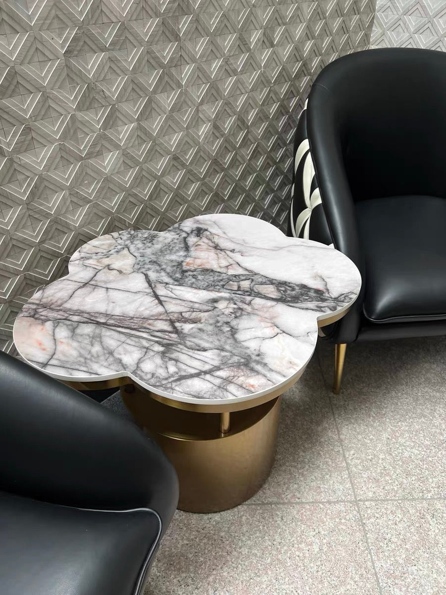 Cloud coffee table set luxurious natural marble customized furniture