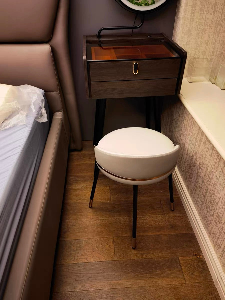 Rotatable dressing stool elegant make up dresser chair