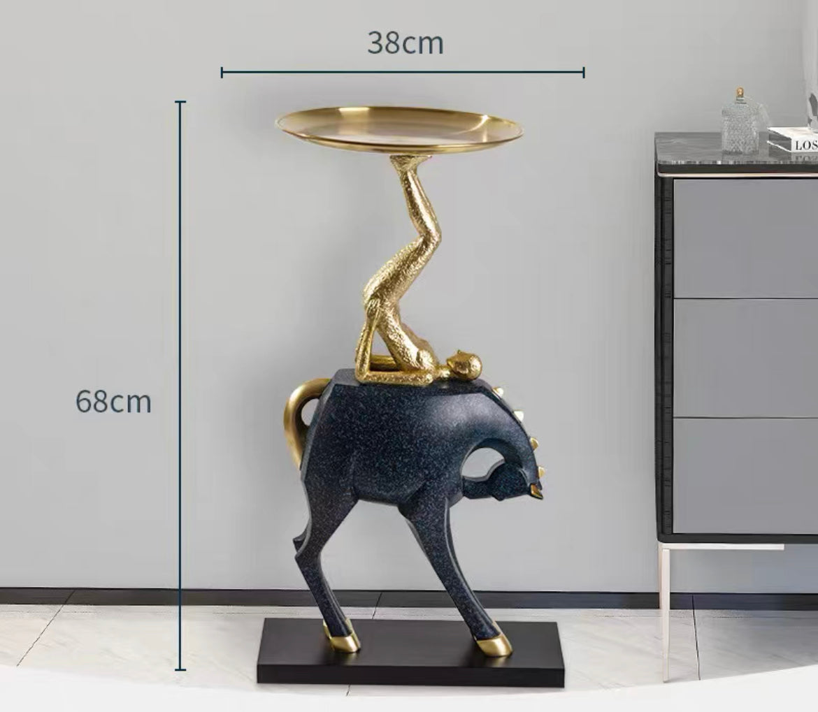 Hot sale Dancing girl side table abstract appearance coffee table