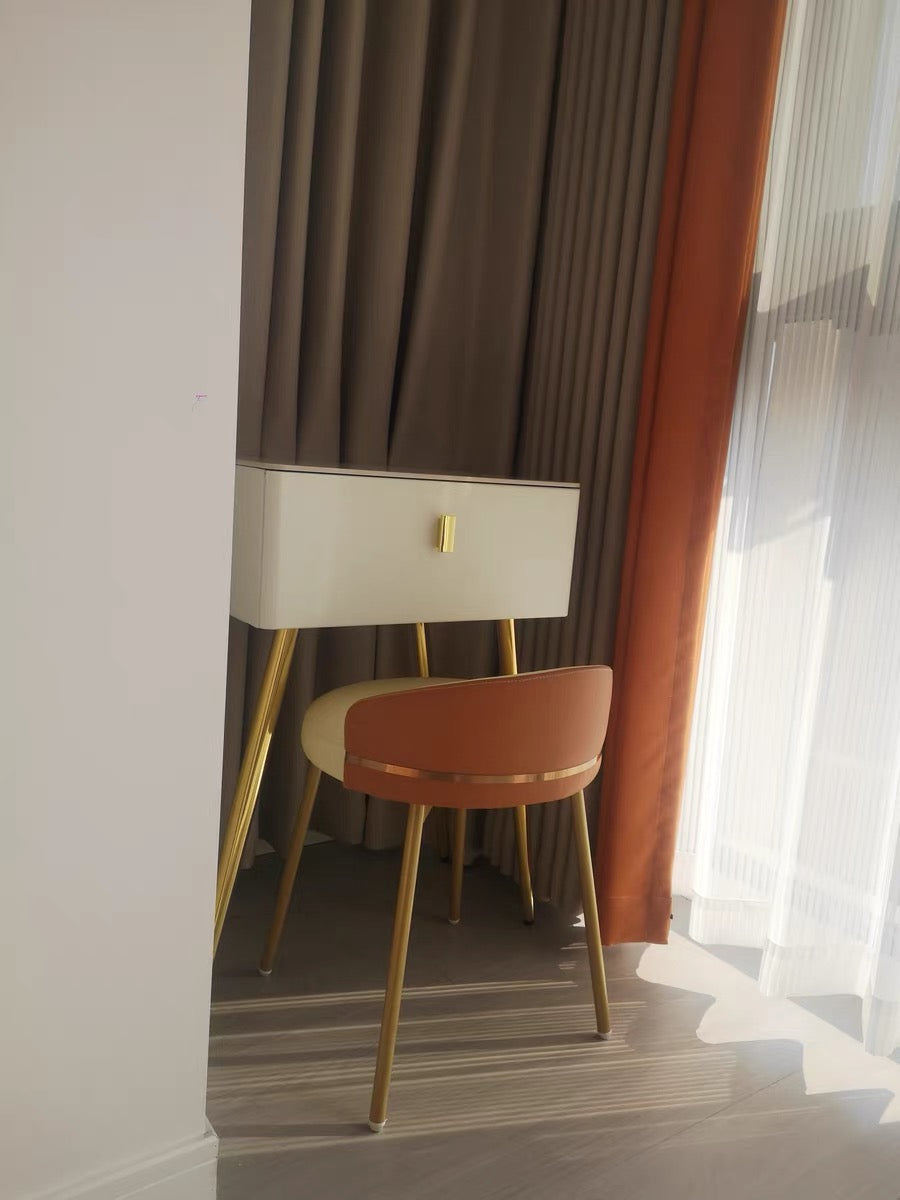 Rotatable dressing stool elegant make up dresser chair