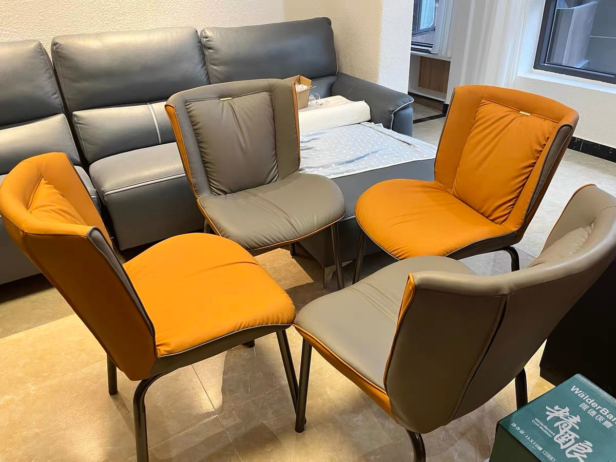 Italian style Carbon steel dining chair comfortable meeting chair