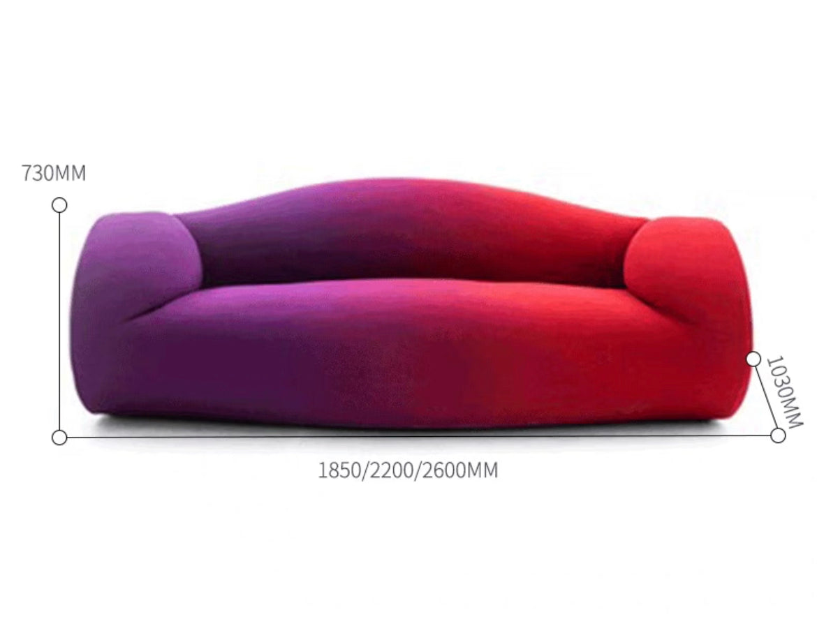 Gradient sofa modern living room furniture abnormal sofa