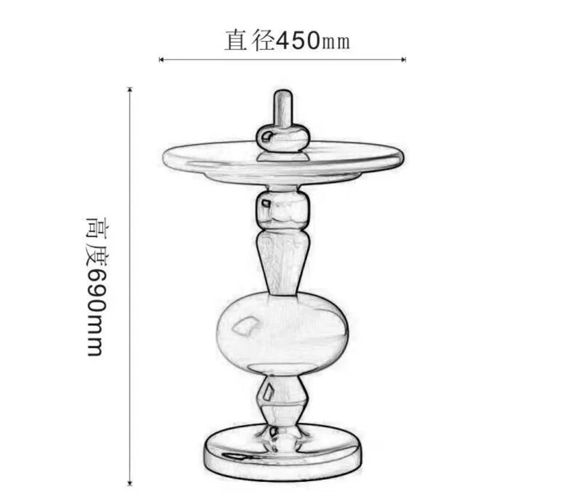 Shuffle table creative coffee table solid wood artwork