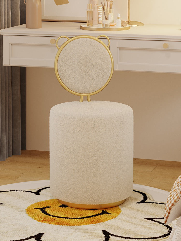 Lovely Bear shape dressing stool heart shaped girly chair