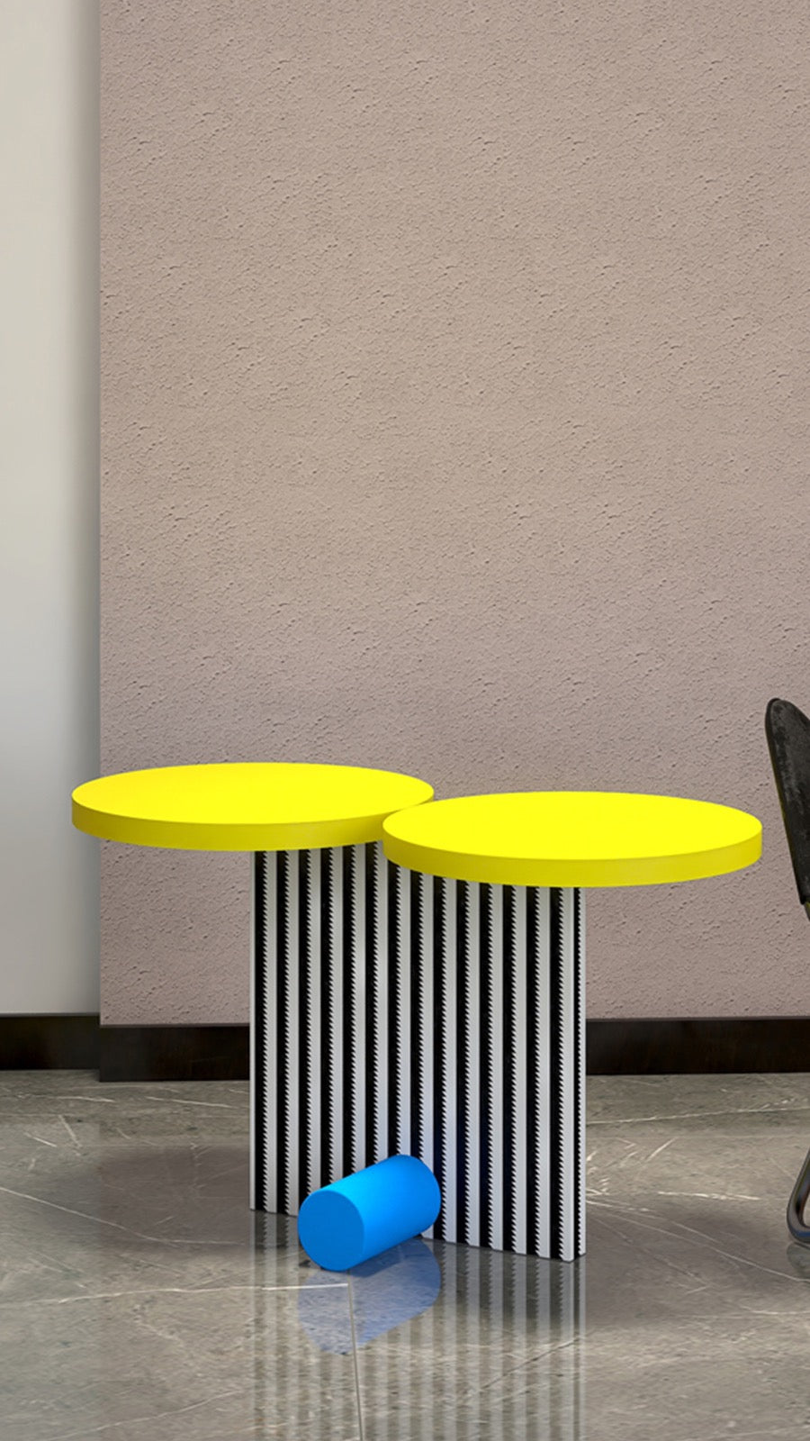 Face look table round table characteristic wood table