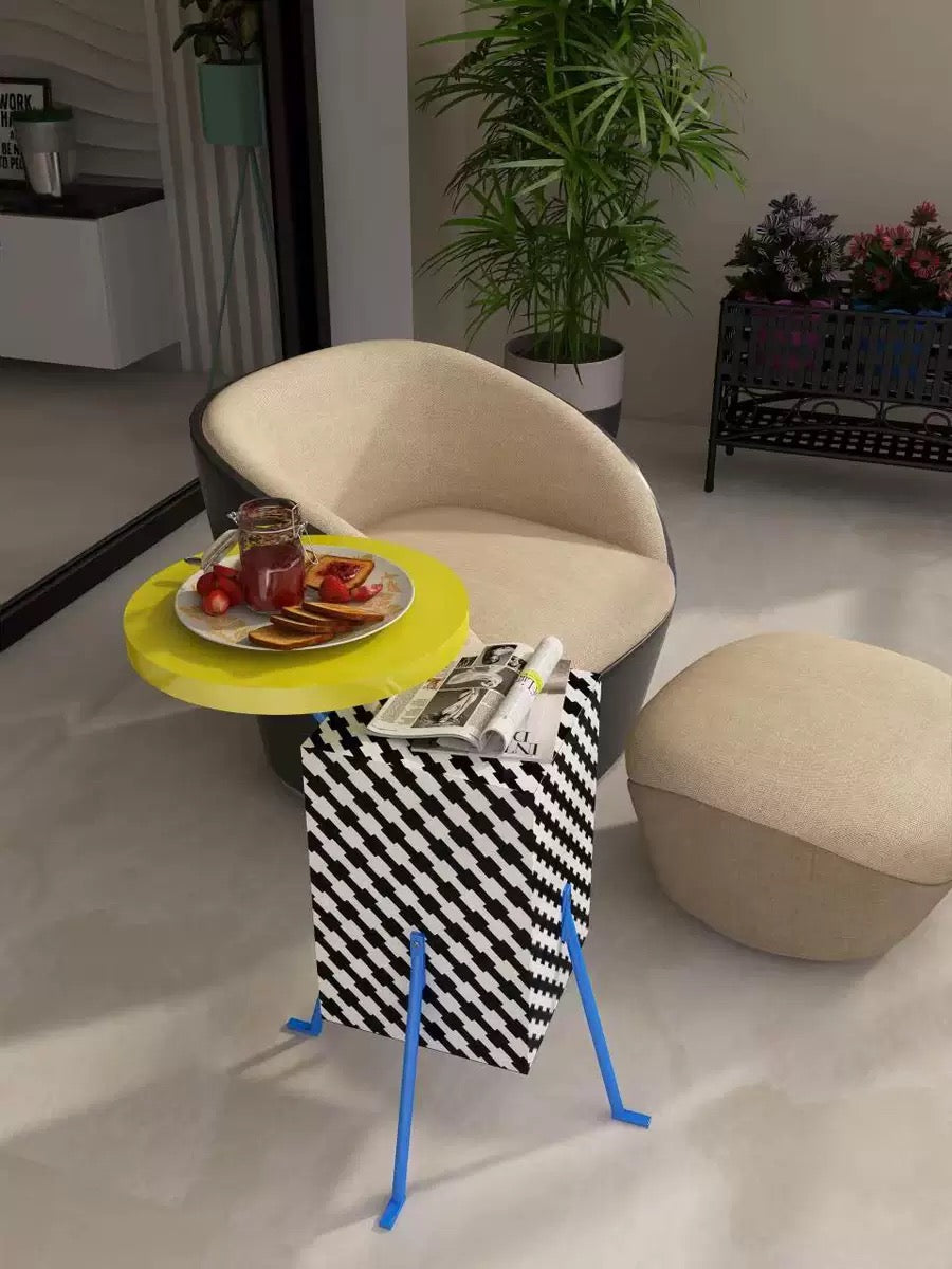 Robot shape coffee table creative furniture fashionable side table