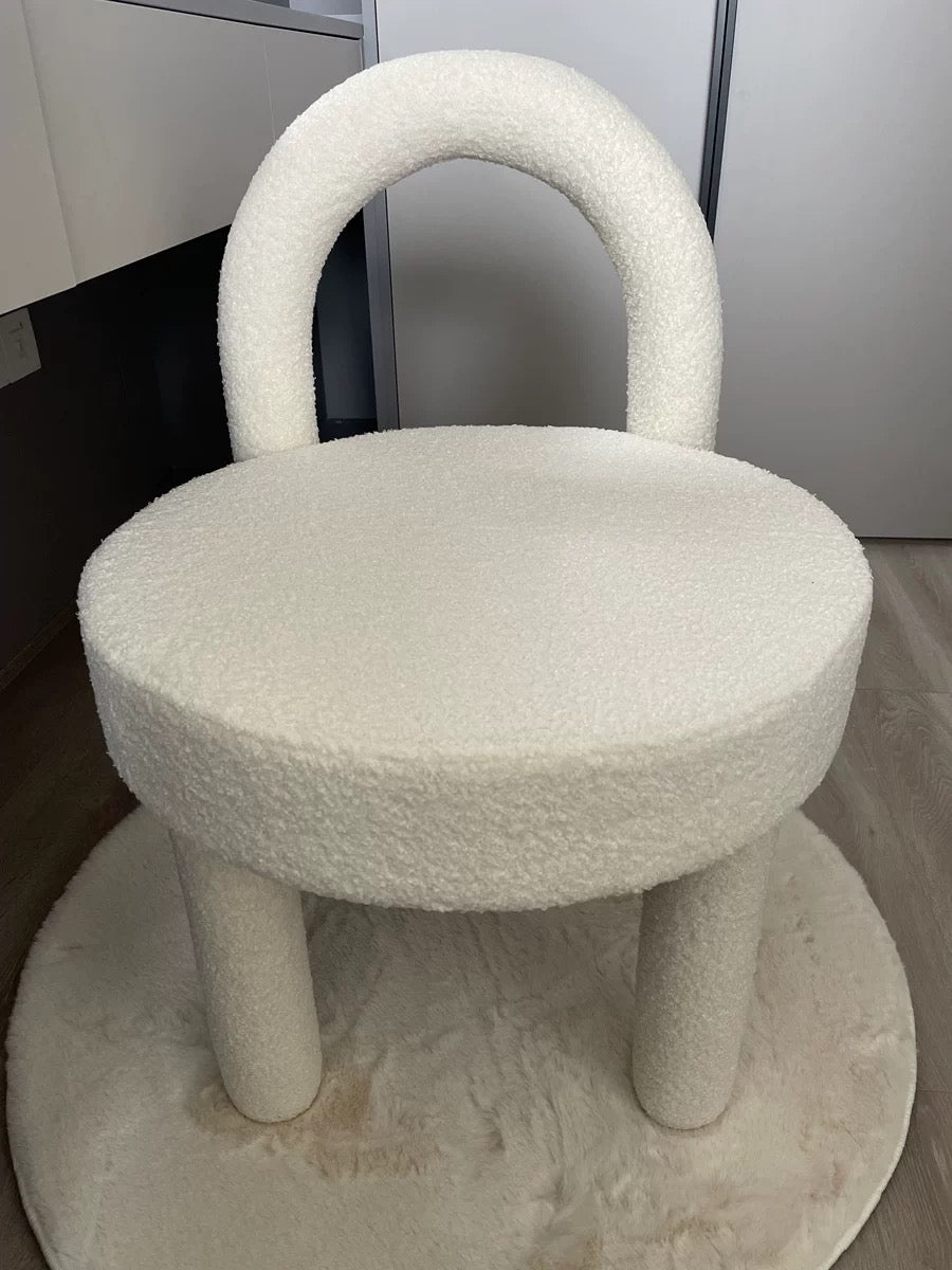 Light luxurious dressing stool lovely children seat dining chair