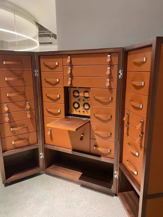 Luxurious Jewels storage watch storage foldable cabinet dressing room