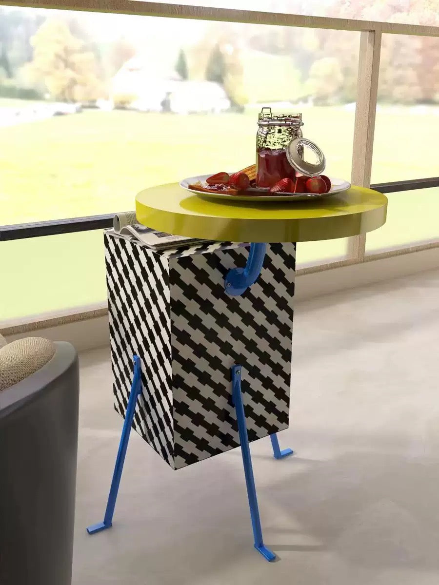 Robot shape coffee table creative furniture fashionable side table
