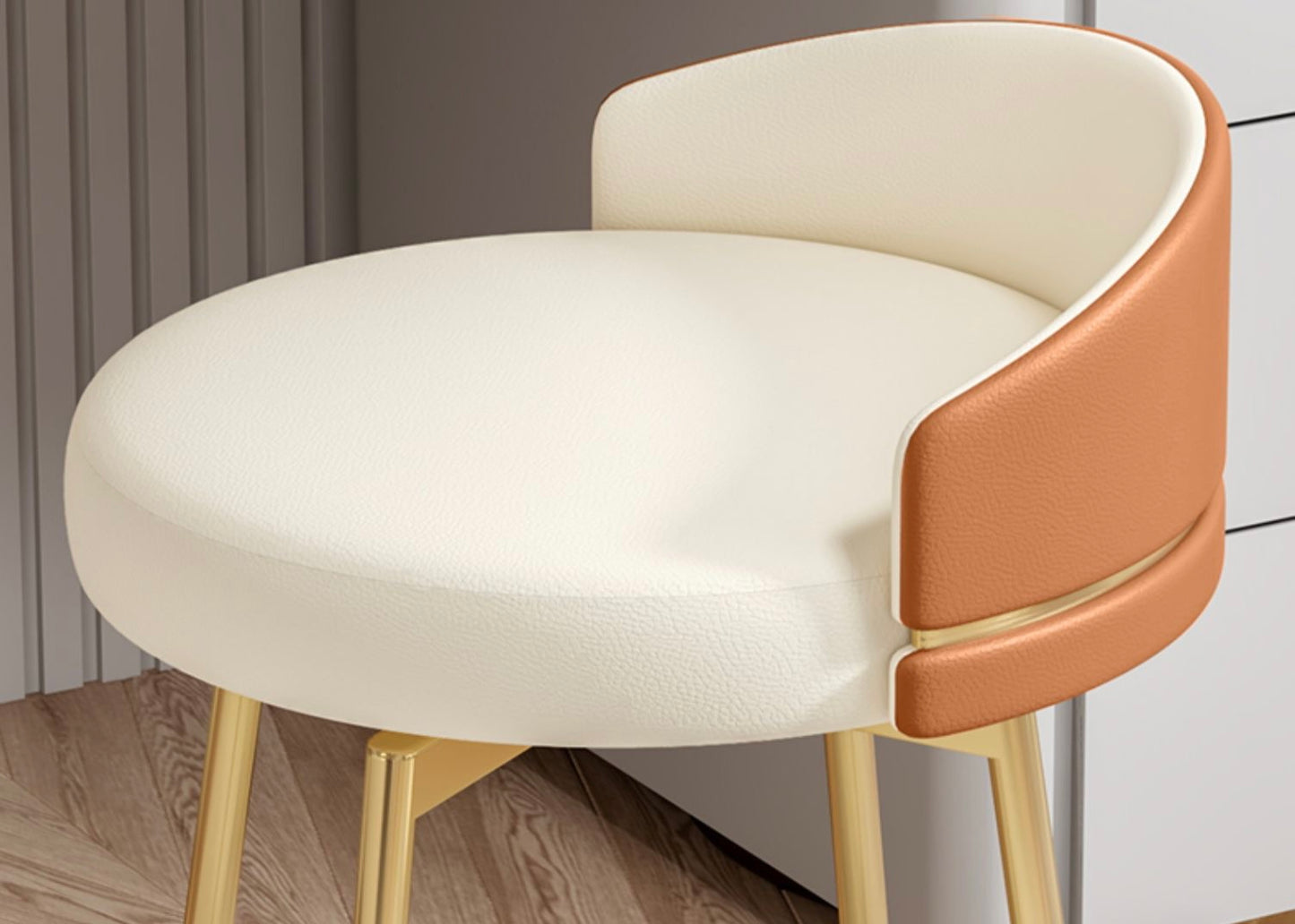 Rotatable dressing stool elegant make up dresser chair