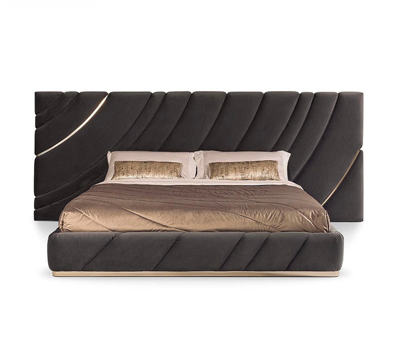 Italian modern design luxury double bed