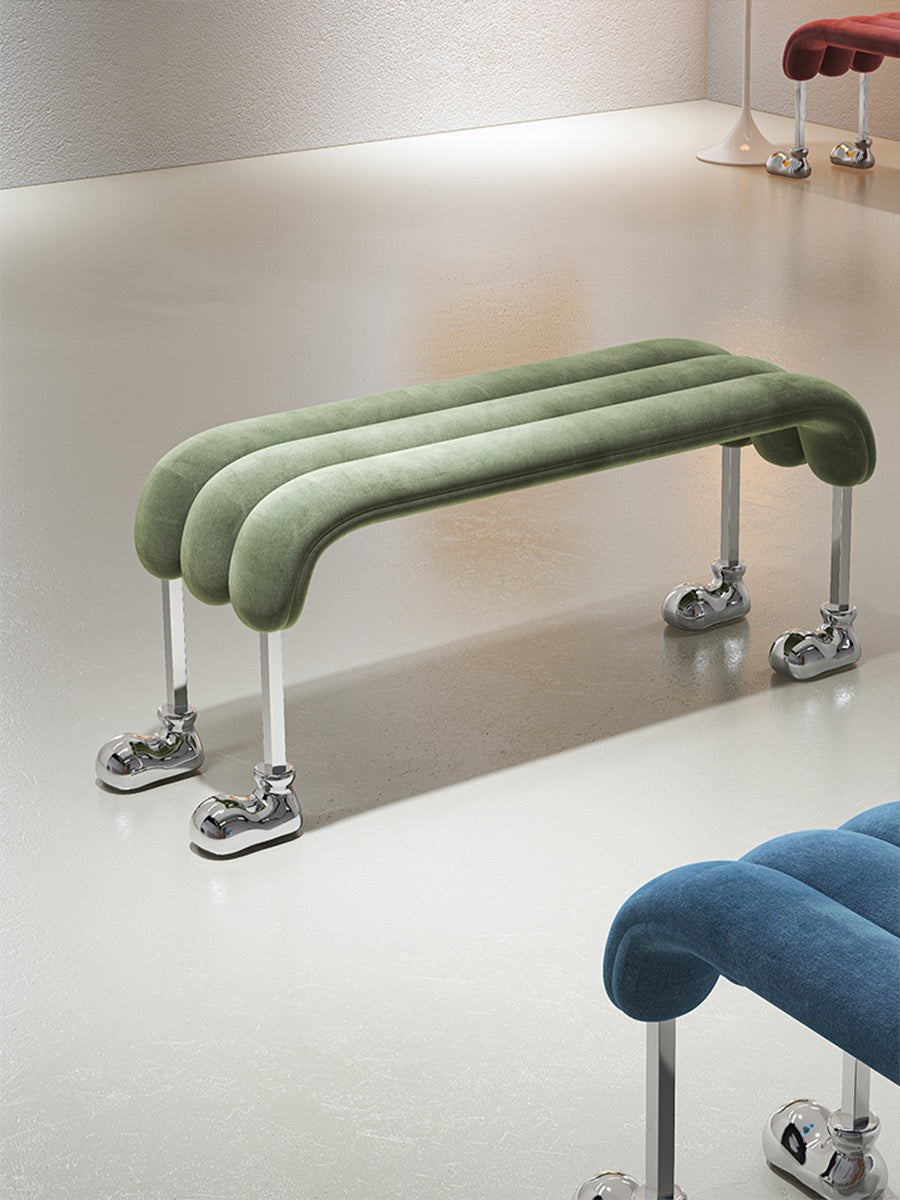 Puppy leg bench lovely dressing chair vogue furnishing
