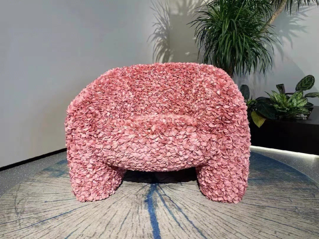 Stylish Design Flower Armchair Rose Sofa Girls Living Room Luxurious Furniture