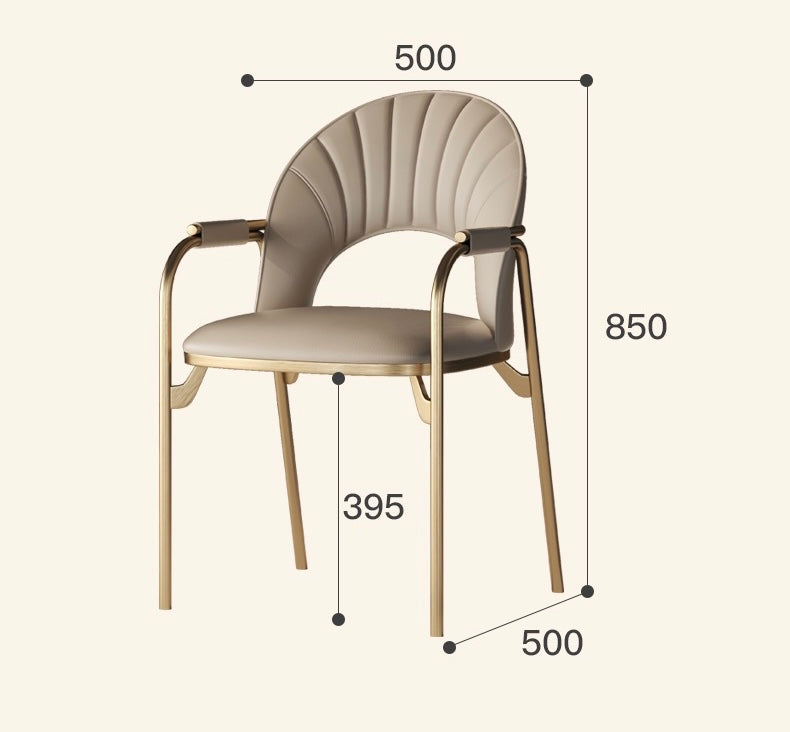 Extravagant dining chair elegant stainless steel chair