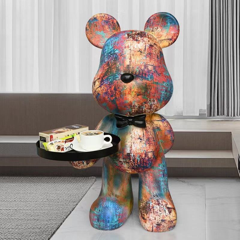 Artistic living room resin coffee table beer artwork