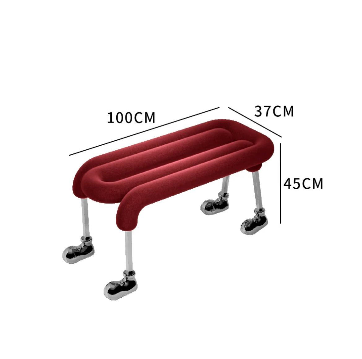 Puppy leg bench lovely dressing chair vogue furnishing