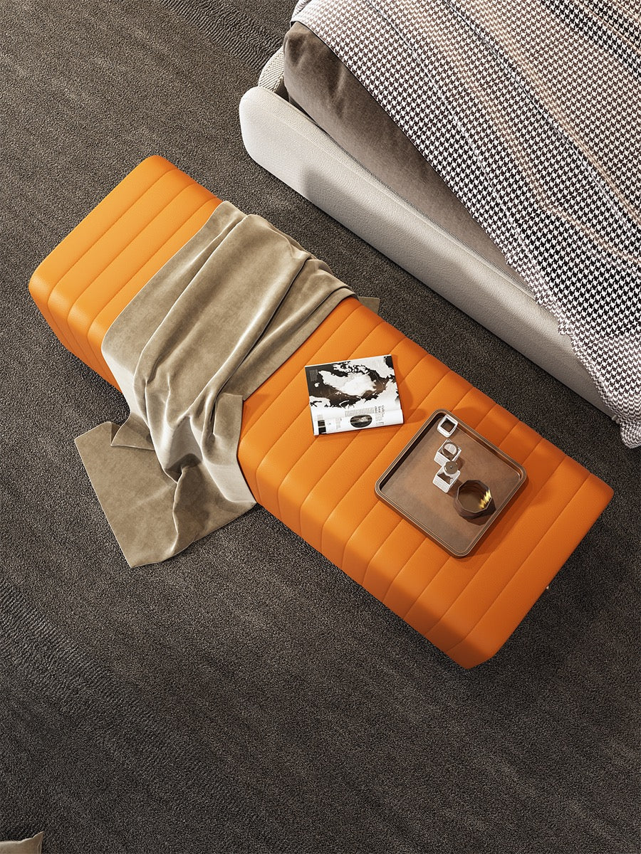 Bedroom Stool shoes Bench Stool Leather Brass Stool Classic Design