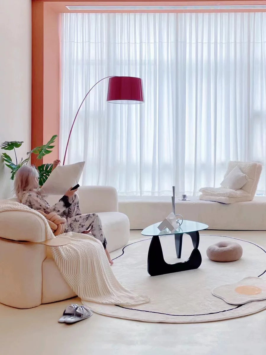 Fleece sofa curved sofa cashew shape sofa