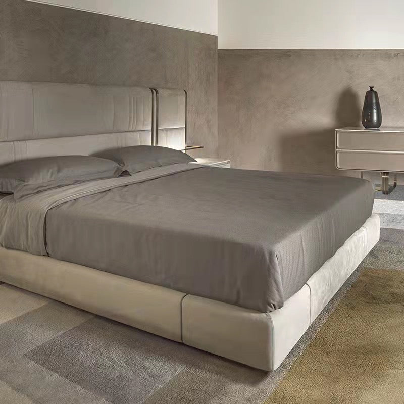 Italian nubuck bed luxury wedding bed villa double bed