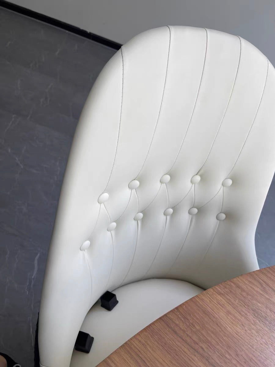 Crocodile leather nubuck dining chair chic dining room