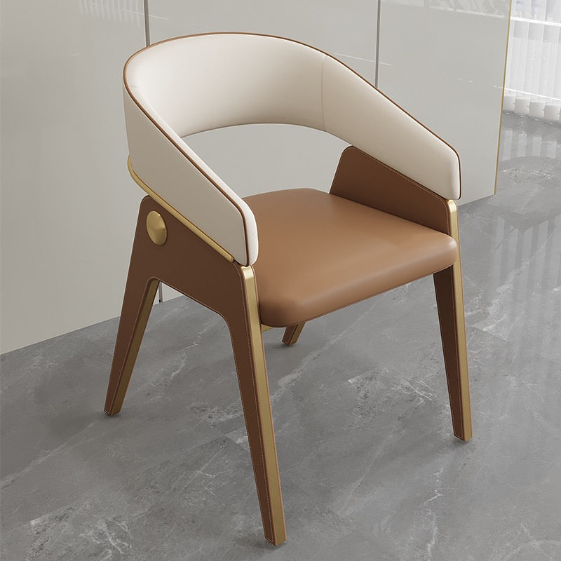 Leather dining chair arm chair luxury chair