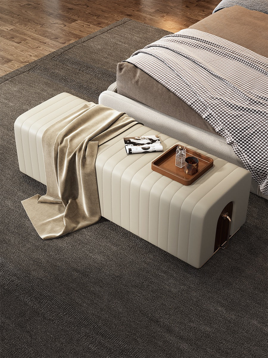 Bedroom Stool shoes Bench Stool Leather Brass Stool Classic Design