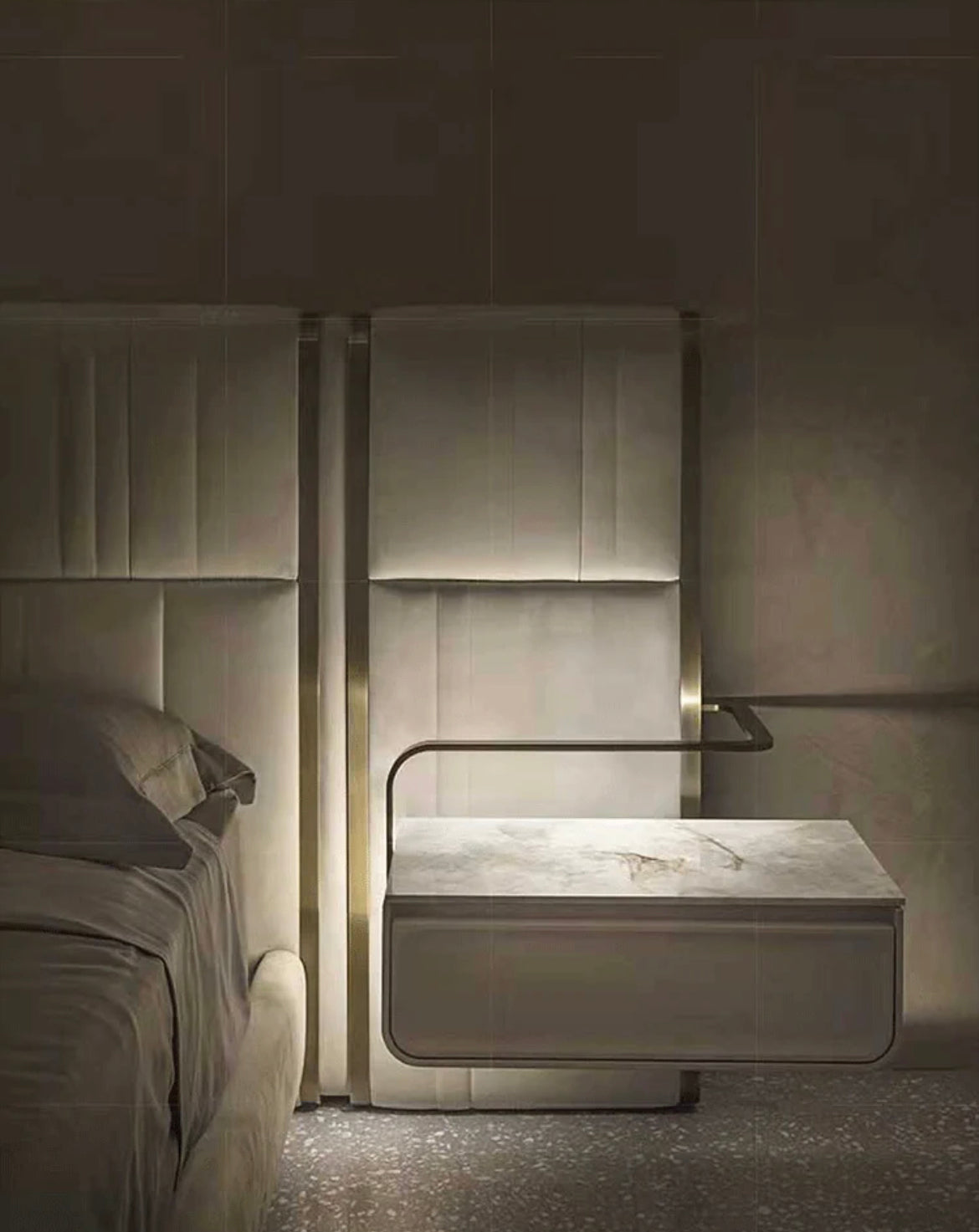 Italian nubuck bed luxury wedding bed villa double bed