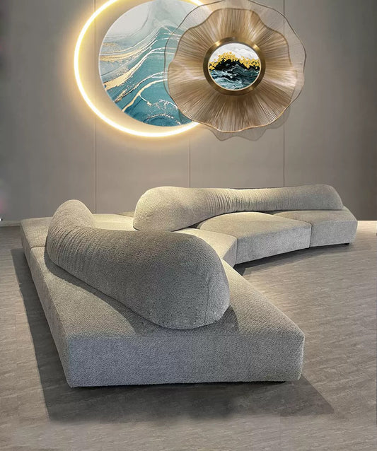 Rock Style Seat Living Room Modular Sofa by Italian Designer