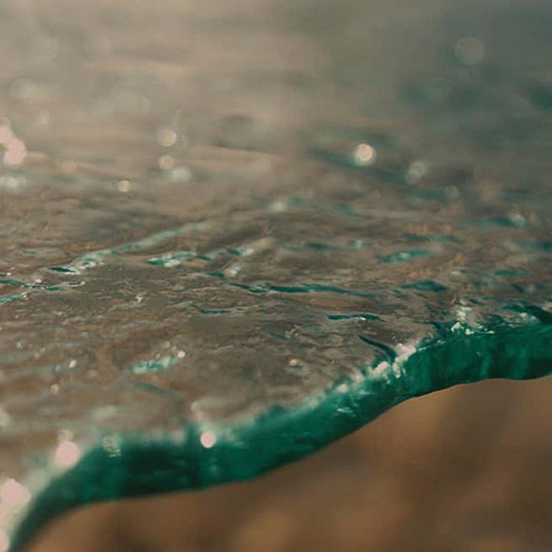 Ocean rock waved glass coffee table creative furnishing