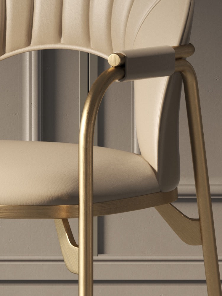 Extravagant dining chair elegant stainless steel chair