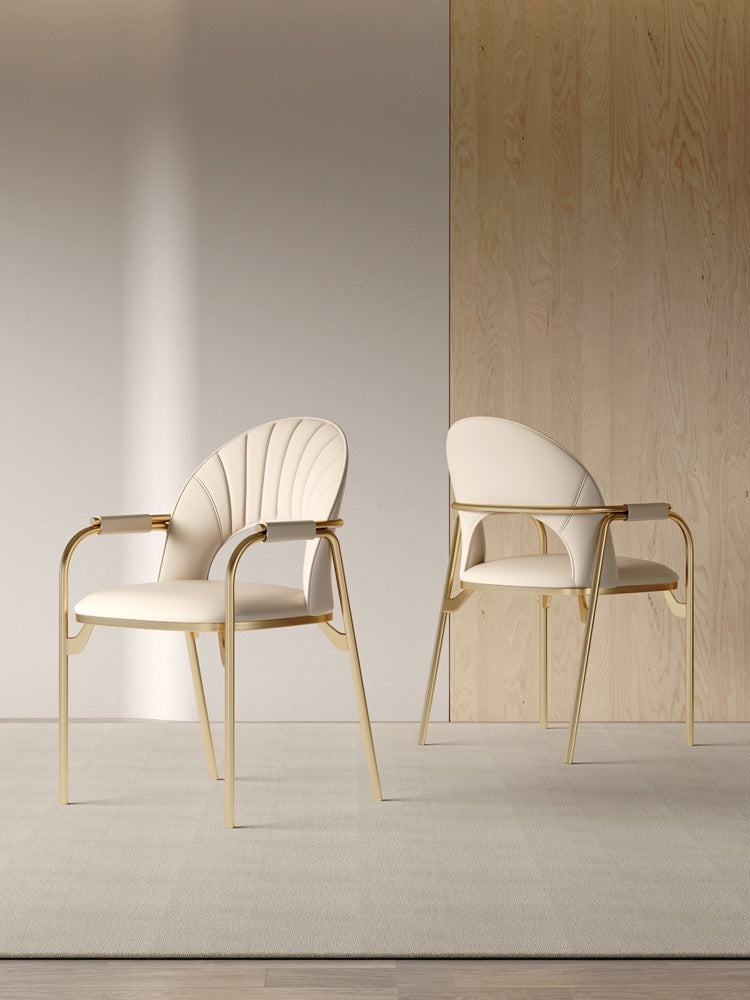 Extravagant dining chair elegant stainless steel chair