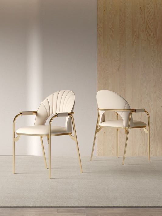 Extravagant dining chair elegant stainless steel chair
