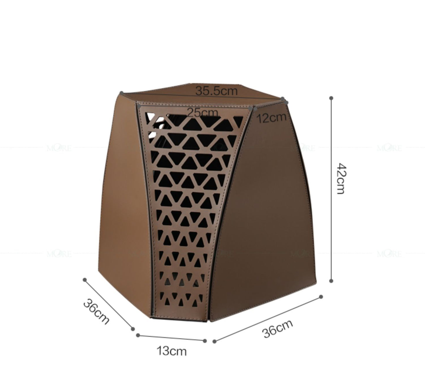Hollow out leather dresser chair fashionable dressing stool