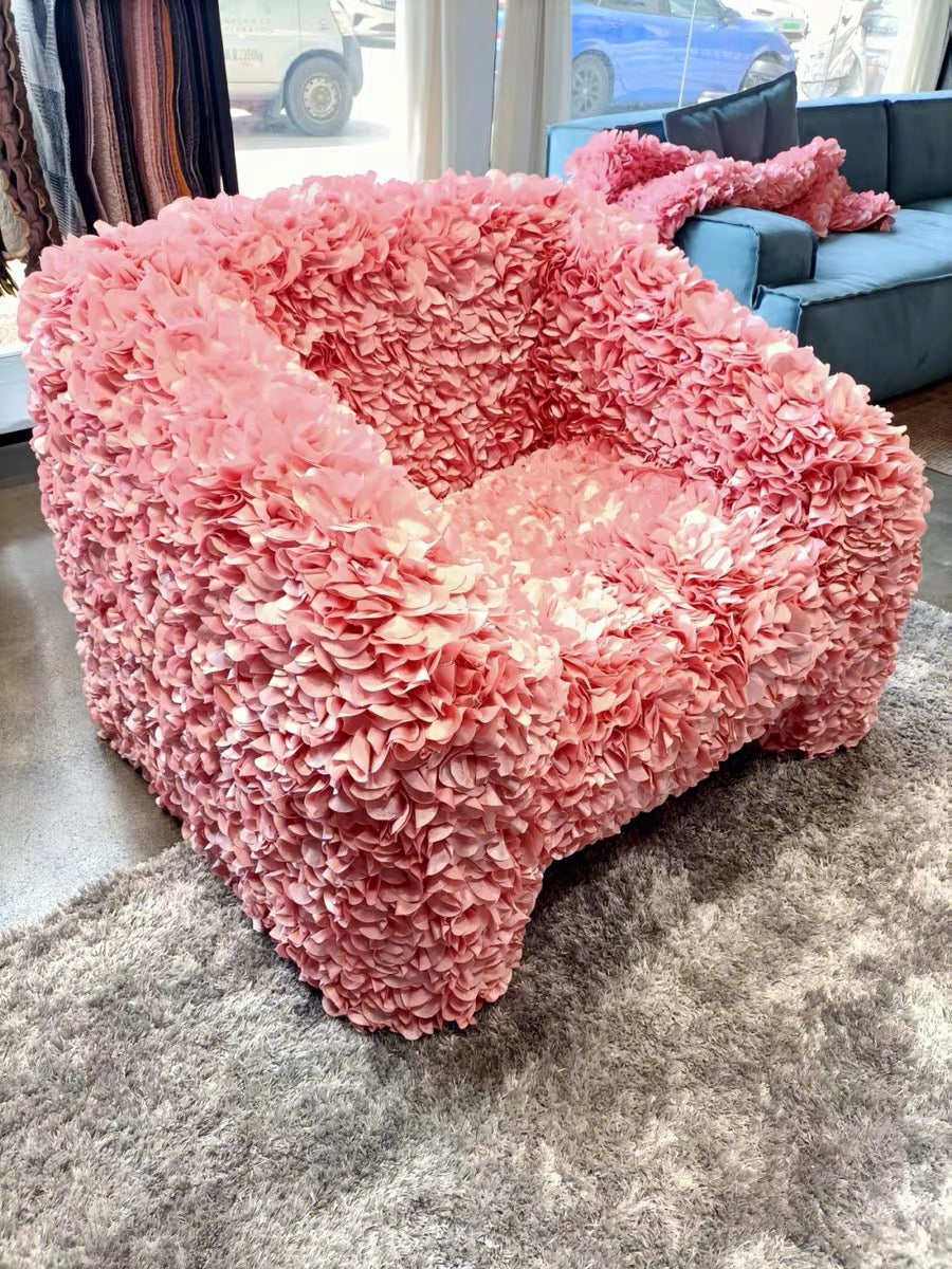 Stylish Design Flower Armchair Rose Sofa Girls Living Room Luxurious Furniture